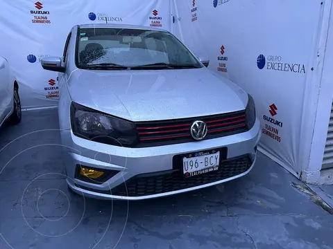 Volkswagen Gol Trendline usado (2019) color Plata financiado en mensualidades(enganche $46,872 mensualidades desde $6,562)