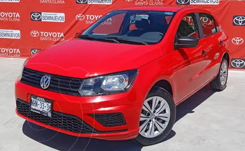 Volkswagen Gol Trendline usado (2020) color Rojo financiado en mensualidades(enganche $24,300)