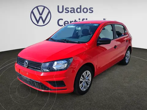 Volkswagen Gol Trendline usado (2020) color Rojo financiado en mensualidades(enganche $62,920 mensualidades desde $4,813)