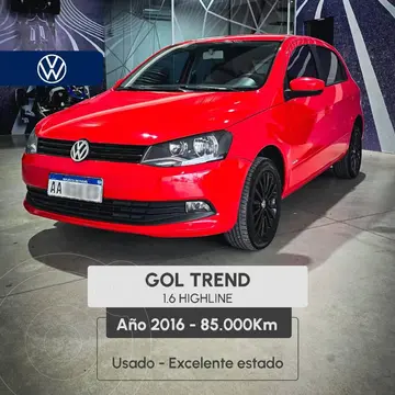 Volkswagen Golf GOL 1.6 5 P TREND L/13 HIGHLINE usado (2016) color Rojo precio $14.800.000