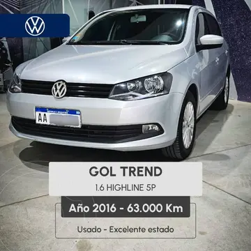 Volkswagen Golf GOL 1.6 5 P TREND L/17 HIGHLINE usado (2016) color Gris precio $15.500.000