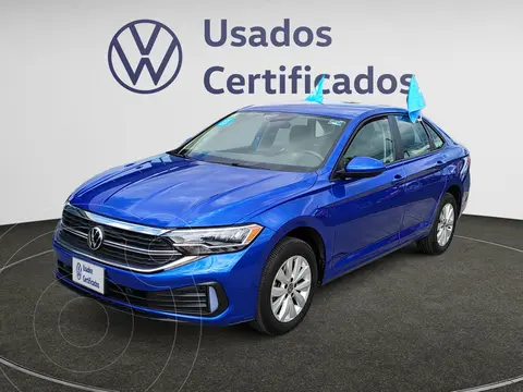 Volkswagen Jetta Comfortline usado (2023) color Azul Rising financiado en mensualidades(enganche $110,608 mensualidades desde $8,462)