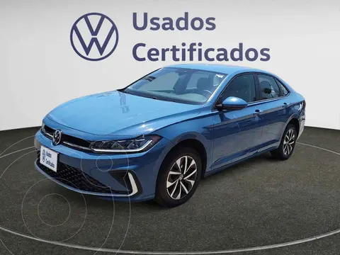 Volkswagen Jetta Comfortline usado (2025) color Azul financiado en mensualidades(enganche $111,044 mensualidades desde $8,495)