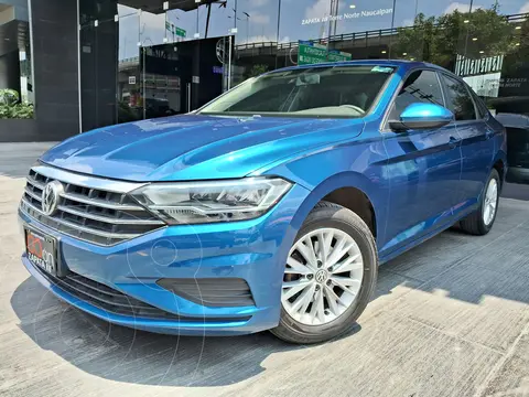 Volkswagen Jetta Comfortline usado (2019) color Azul financiado en mensualidades(enganche $78,750 mensualidades desde $4,568)