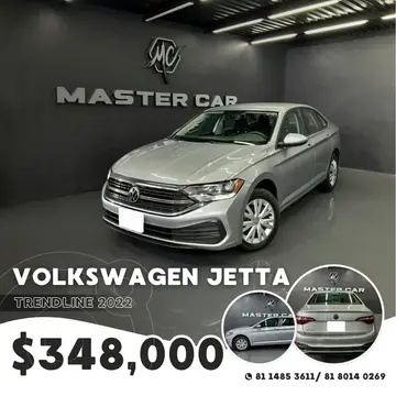Volkswagen Jetta Trendline usado (2022) color plateado precio $348,000