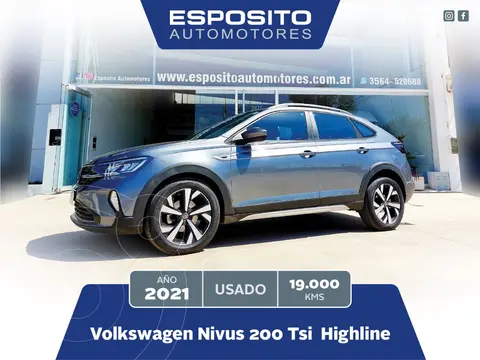 Volkswagen Nivus Highline 200 TSi usado (2021) color Gris precio $28.900.000