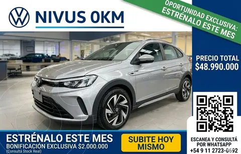 Volkswagen Nivus Comfortline 200 TSi nuevo color Gris Platino precio $48.990.000