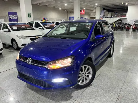 Volkswagen Polo Hatchback Startline usado (2021) color Azul financiado en mensualidades(enganche $73,302 mensualidades desde $5,608)