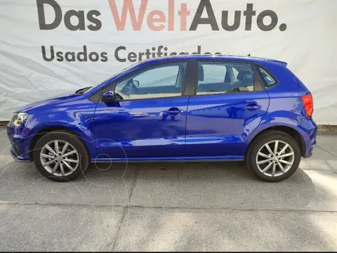 Volkswagen Polo Hatchback Comfortline Plus usado (2021) color Azul financiado en mensualidades(enganche $44,500)