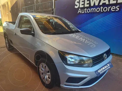 Volkswagen Saveiro 1.6 Cabina Simple Safety usado (2018) color Gris Plata  precio $14.500.000