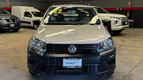 Volkswagen Saveiro Robust usado (2022) color plateado financiado en mensualidades(enganche $52,580 mensualidades desde $5,632)
