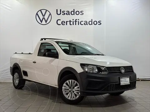 Volkswagen Saveiro Robust usado (2023) color Blanco financiado en mensualidades(enganche $76,028 mensualidades desde $6,932)