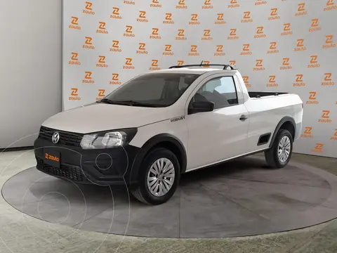 Volkswagen Saveiro Robust CS usado (2019) color Blanco financiado en mensualidades(enganche $55,000 mensualidades desde $3,272)