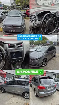 Volkswagen Suran 1.6 Highline usado (2015) color Gris Off-Road precio u$s11.500