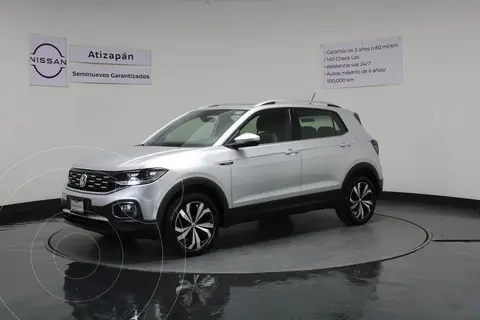 Volkswagen T-Cross Highline usado (2021) color plateado precio $325,000