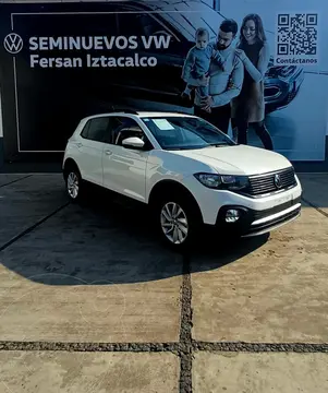 Volkswagen T-Cross Trendline usado (2024) color Blanco financiado en mensualidades(enganche $78,000 mensualidades desde $11,490)