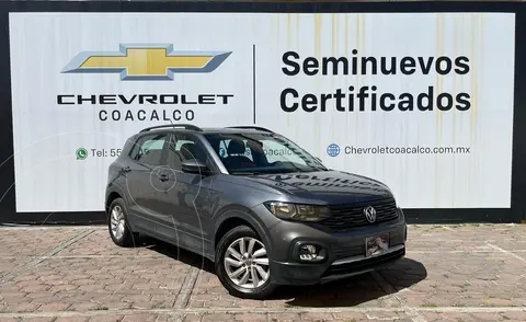 Volkswagen T-Cross Trendline usado (2024) color Gris Oscuro financiado en mensualidades(enganche $115,560 mensualidades desde $7,699)