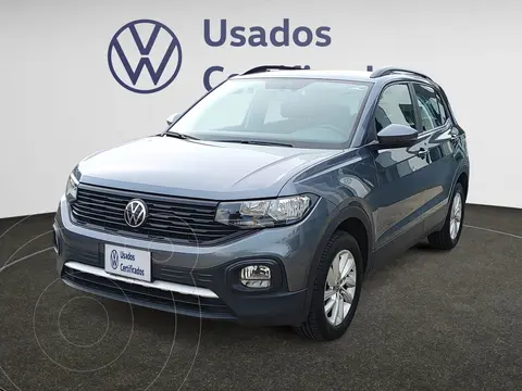 Volkswagen T-Cross Trendline usado (2024) color Gris financiado en mensualidades(enganche $98,345 mensualidades desde $7,524)