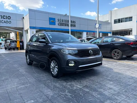 Volkswagen T-Cross Trendline usado (2024) color Gris financiado en mensualidades(enganche $102,720 mensualidades desde $6,844)