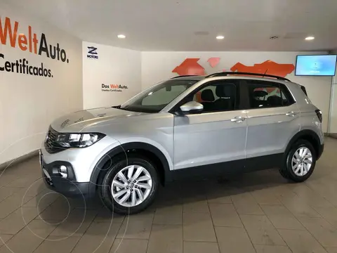 Volkswagen T-Cross Trendline Aut usado (2021) color Plata precio $409,900