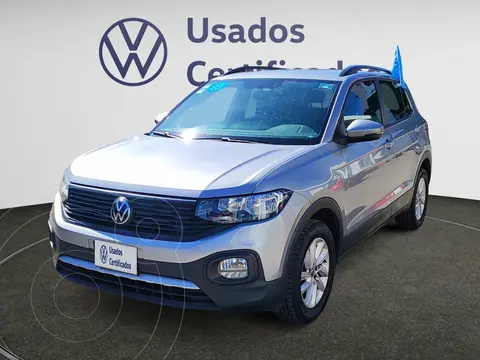 Volkswagen T-Cross Trendline usado (2024) color Plata financiado en mensualidades(enganche $99,708 mensualidades desde $7,628)