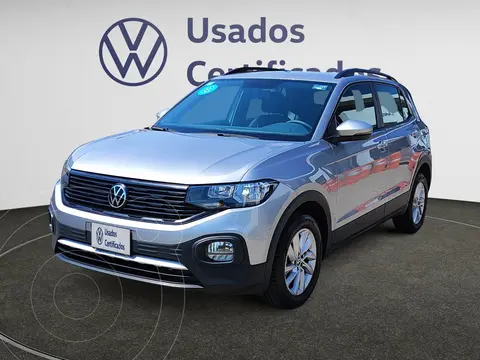 Volkswagen T-Cross Trendline usado (2024) color plateado financiado en mensualidades(enganche $95,620 mensualidades desde $6,883)