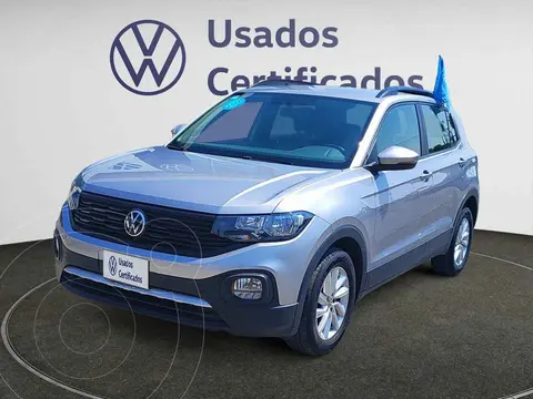 Volkswagen T-Cross Trendline usado (2024) color Plata financiado en mensualidades(enganche $101,070 mensualidades desde $7,732)