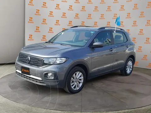 Volkswagen T-Cross Trendline usado (2024) color Gris financiado en mensualidades(enganche $86,900 mensualidades desde $10,446)