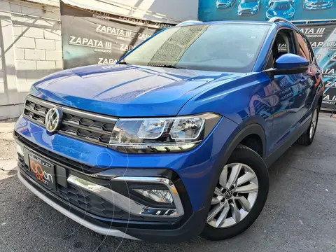 Volkswagen Taigun Trendline usado (2023) color Azul financiado en mensualidades(enganche $94,558 mensualidades desde $7,231)