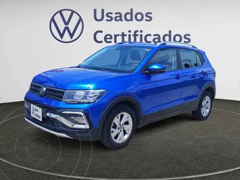 Volkswagen Taigun Trendline usado (2025) color Azul financiado en mensualidades(enganche $96,983 mensualidades desde $7,419)