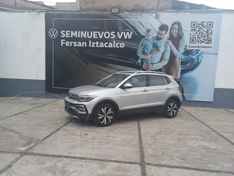 Volkswagen Taigun Trendline usado (2024) color Plata Reflex financiado en mensualidades(enganche $62,979 mensualidades desde $9,763)