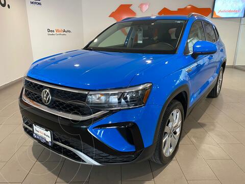 Volkswagen Taos Comfortline usado (2021) color Azul financiado en mensualidades(enganche $102,900 mensualidades desde $13,216)