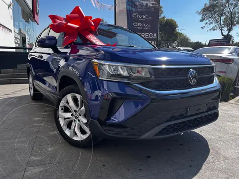Volkswagen Taos Comfortline Plus usado (2024) color Azul financiado en mensualidades(enganche $191,702 mensualidades desde $8,066)