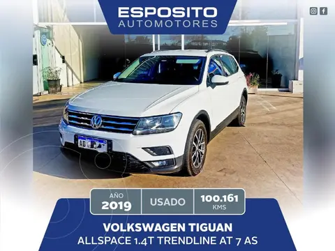Volkswagen Tiguan TIGUAN ALLSPACE 1.4T TRENDLINE AUT usado (2019) color Blanco precio $32.500.000