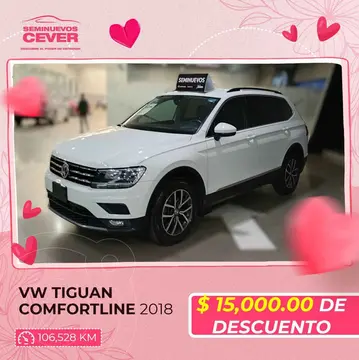 Volkswagen Tiguan Comfortline 5 Asientos Piel usado (2018) color Blanco precio $334,900