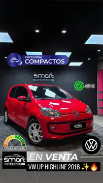 Volkswagen up! UP! 3 PTAS HIGH usado (2016) color Rojo precio $12.500.000