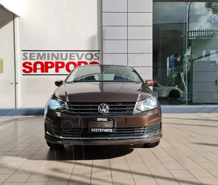 Volkswagen Vento Comfortline usado (2018) color Marron financiado en mensualidades(enganche $53,750)