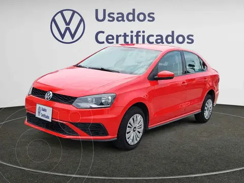 Volkswagen Vento Startline usado (2022) color Rojo financiado en mensualidades(enganche $60,195 mensualidades desde $4,605)