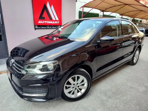 Volkswagen Vento Comfortline Aut usado (2018) color Negro financiado en mensualidades(enganche $28,000 mensualidades desde $5,000)