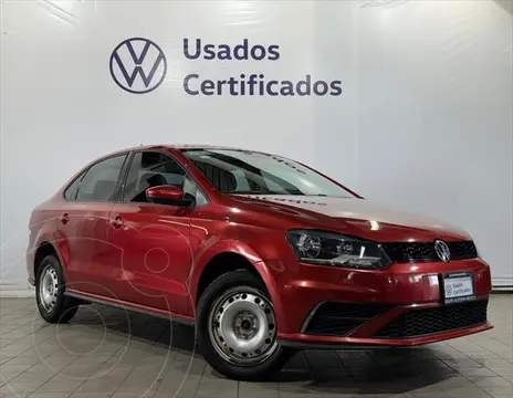 Volkswagen Vento Startline usado (2021) color Rojo financiado en mensualidades(enganche $62,402 mensualidades desde $5,689)