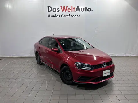 Volkswagen Vento Startline usado (2021) color Rojo financiado en mensualidades(enganche $62,250 mensualidades desde $4,552)