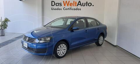 Volkswagen Vento Comfortline usado (2018) color Azul financiado en mensualidades(enganche $50,000 mensualidades desde $4,000)