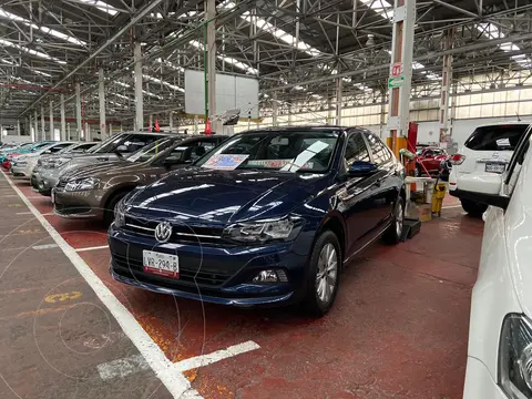 Volkswagen Virtus 1.6L usado (2020) color Azul Noche financiado en mensualidades(enganche $65,000 mensualidades desde $7,000)