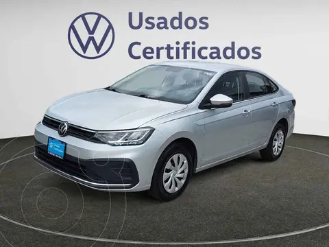 Volkswagen Virtus Trendline usado (2024) color Plata financiado en mensualidades(enganche $69,733 mensualidades desde $5,335)