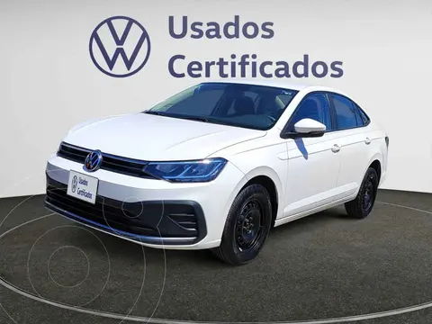 Volkswagen Virtus Trendline usado (2024) color Blanco financiado en mensualidades(enganche $81,995 mensualidades desde $6,273)