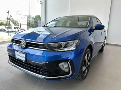 Volkswagen Virtus Highline usado (2024) color Azul financiado en mensualidades(enganche $83,380 mensualidades desde $9,457)