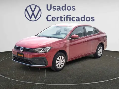 Volkswagen Virtus Trendline usado (2023) color Rojo financiado en mensualidades(enganche $77,725 mensualidades desde $4,586)