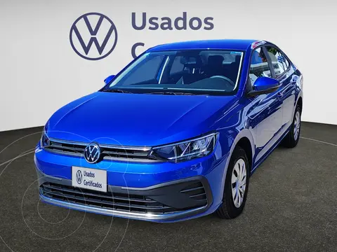 Volkswagen Virtus 1.6L Tiptronic usado (2023) color Azul financiado en mensualidades(enganche $79,815 mensualidades desde $6,106)