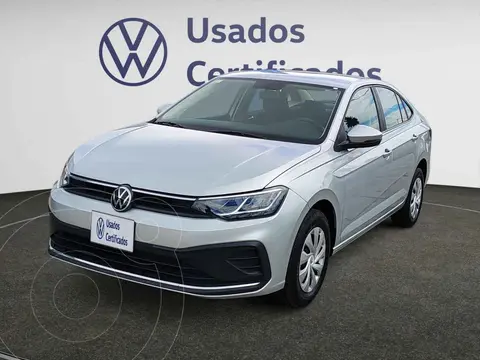 Volkswagen Virtus Trendline usado (2024) color Plata financiado en mensualidades(enganche $86,083 mensualidades desde $6,585)