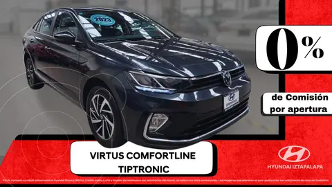 Volkswagen Virtus Comfortline usado (2023) color Gris financiado en mensualidades(enganche $123,310 mensualidades desde $5,188)